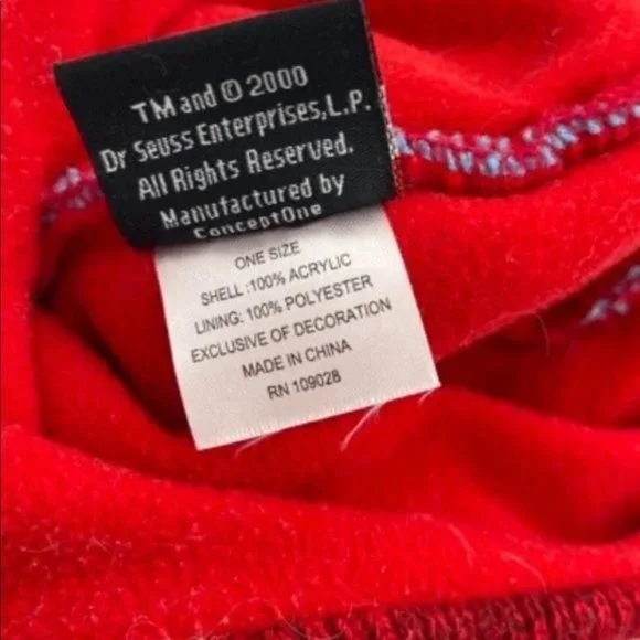 Dr Seuss Thing knit hat Adult size Laplander Style - Picture 4 of 4